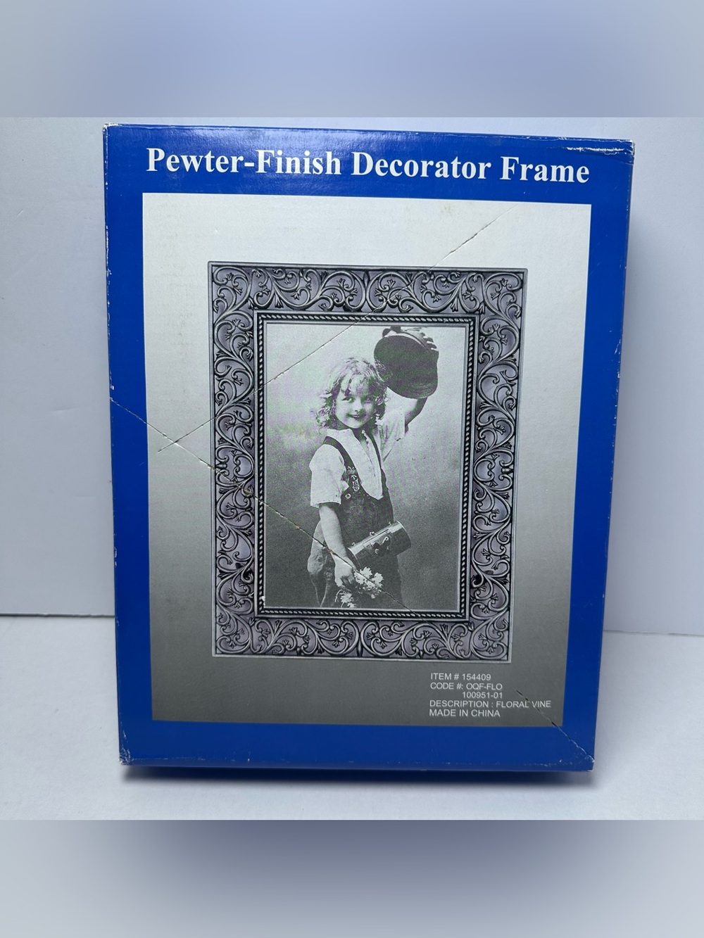 VTG Victorian Art Nouveau Style 5x7 Floral Vine Ornate Photo Picture Frame-NIB